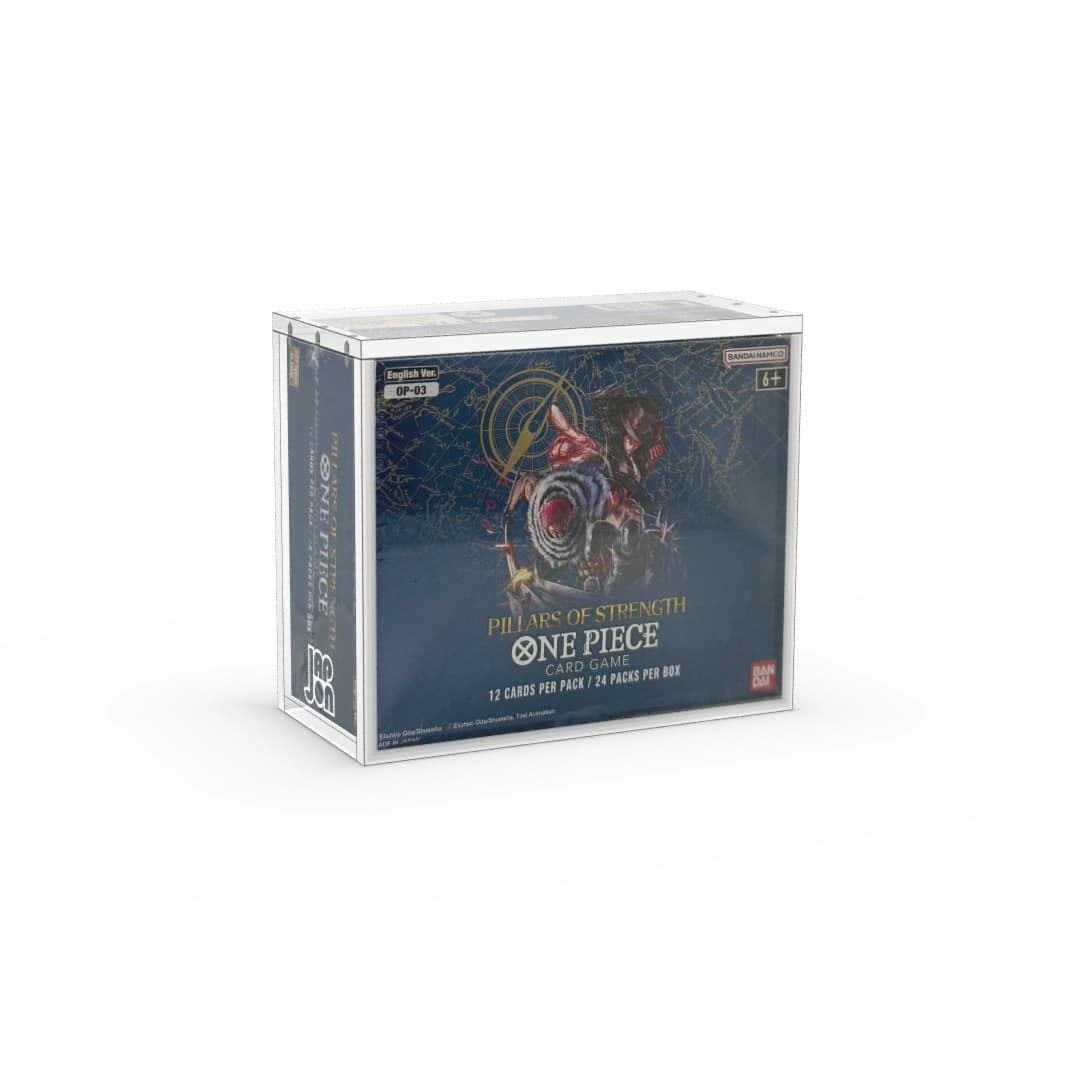 Immagine prodotto di: One Piece Card Game OP01 White Bottom & OP03 Box Protective Magnetic Plexiglass Case – JapOn (EN•FR)
