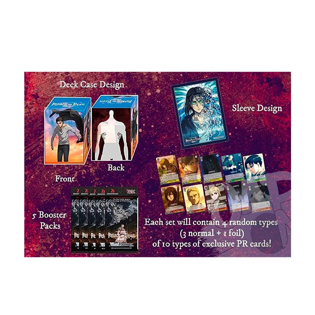Immagine prodotto di: Attack On Titan Final Season Weiss Schwarz Supply Set – 5 Buste (EN)