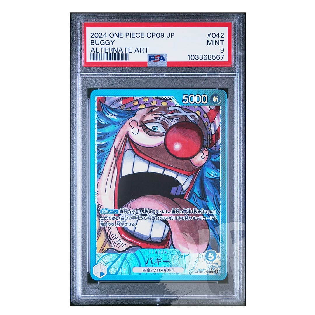 Immagine prodotto di: Buggy OP09-042 Leader Alternate Art Japanese – PSA 9
