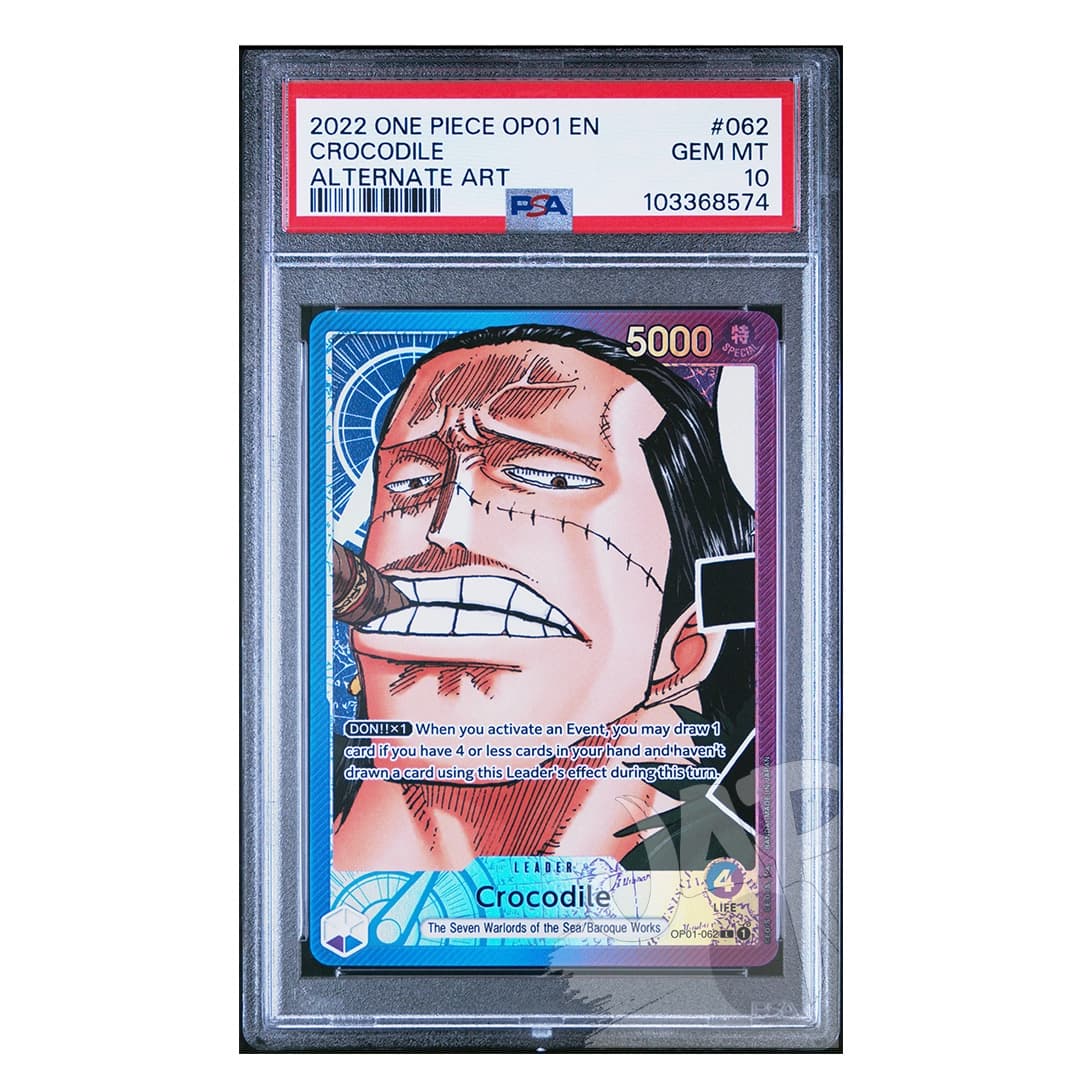 Immagine prodotto di: Crocodile OP01-062 Leader Alternate Art English – PSA 10