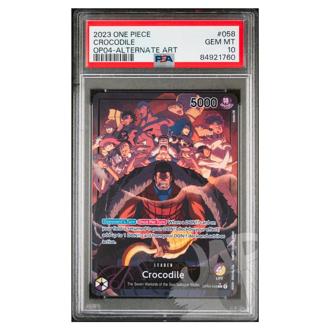 Immagine prodotto di: Crocodile OP04-058 Alternate Art English – PSA 10