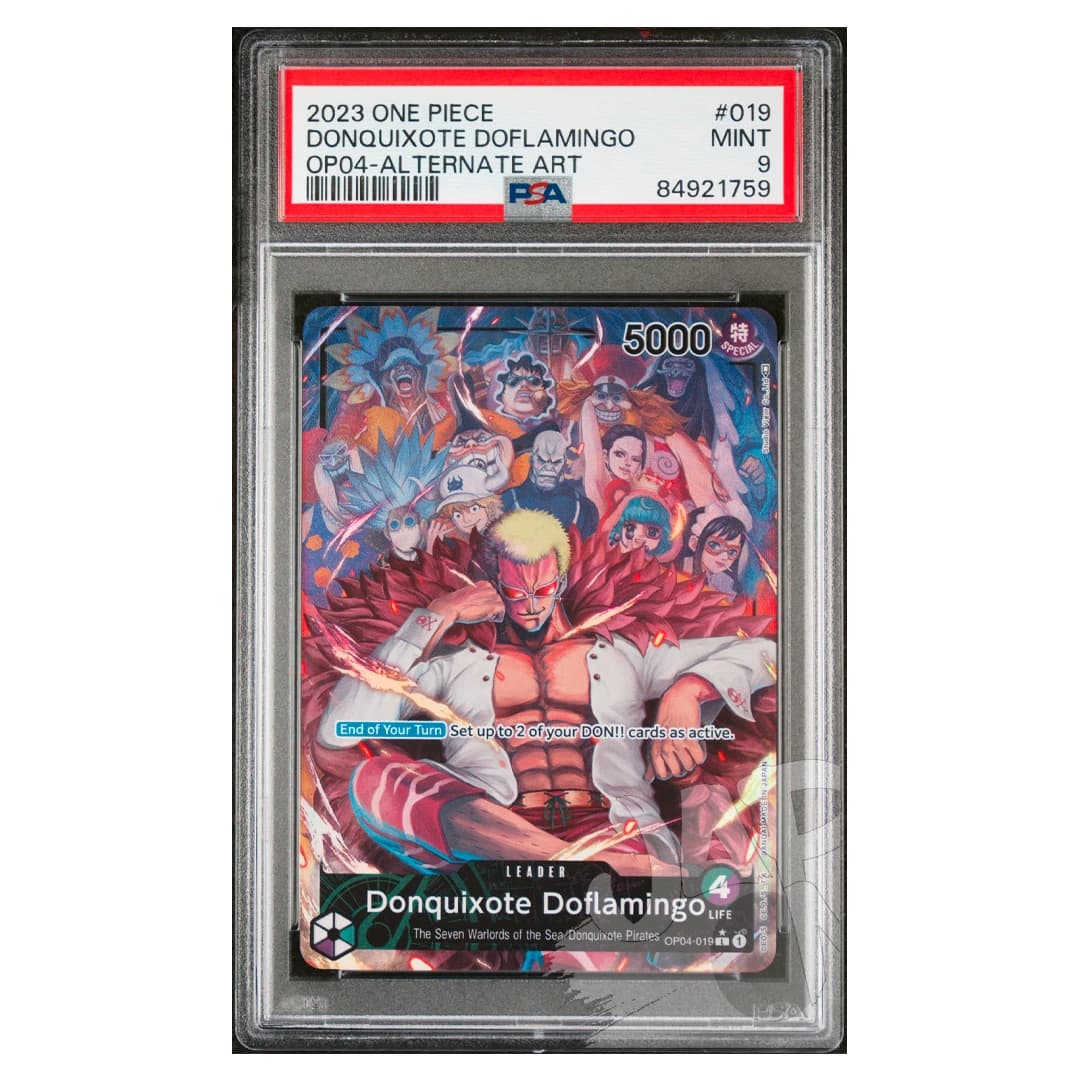 Immagine prodotto di: Donquixote Doflamingo OP04-019 Alternate Art English – PSA 9
