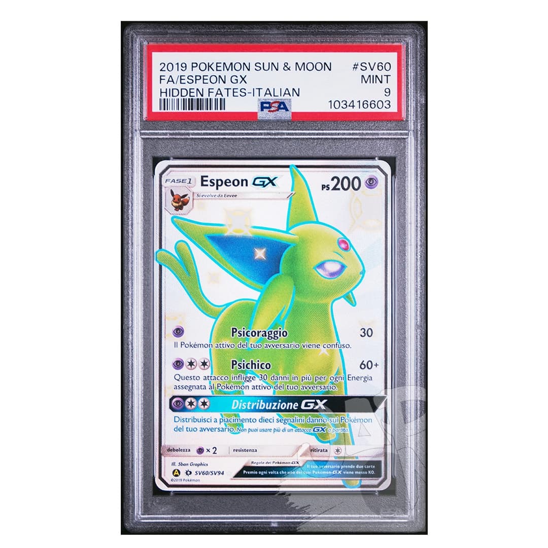 Immagine prodotto di: Espeon GX Hidden Fates SV60/SV94 Italian – PSA 9