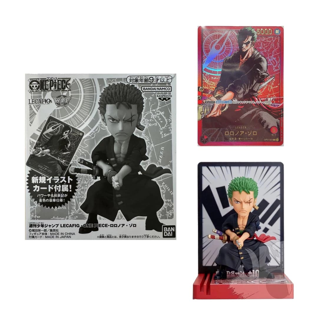 Immagine prodotto di: One Piece Card Game WCF LECAFIG Roronoa Zoro Figure with Promo Card – Japan Exclusive