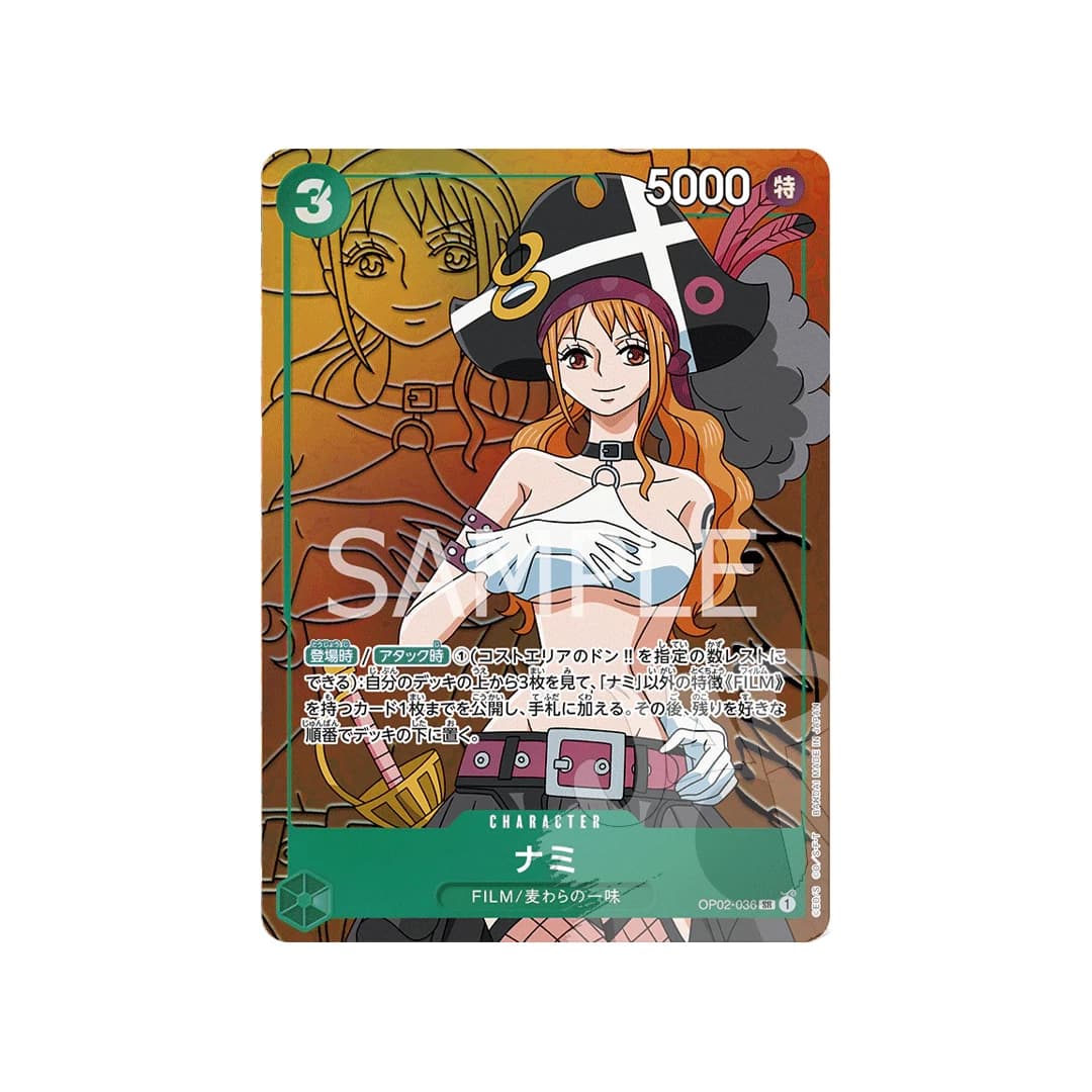Immagine prodotto di: Nami SR Alternative Art OP02-036 (JP)