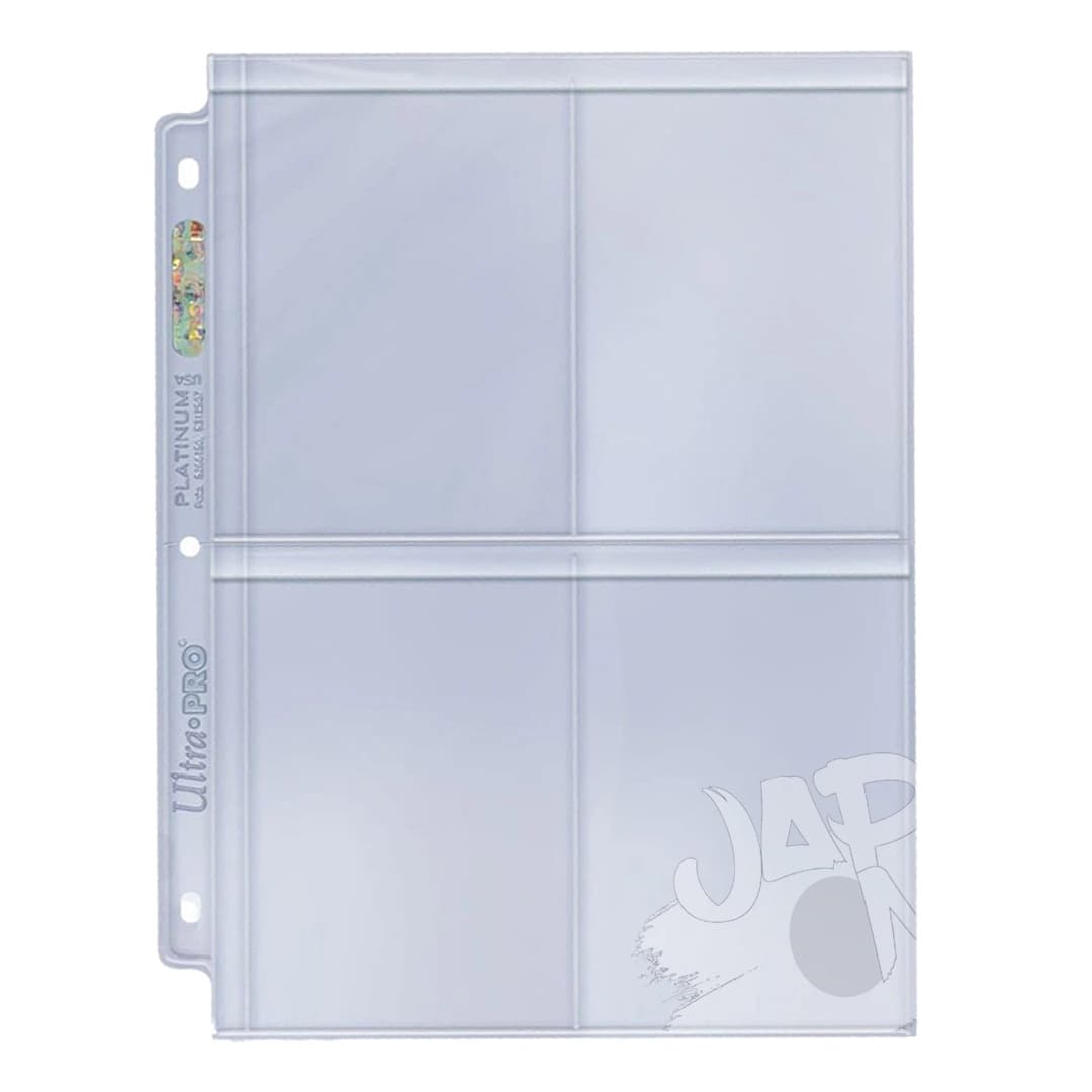Immagine prodotto di: Pagine 4 Tasche per Toploader per Album ad Anelli – 10 Pagine Platinum Series – Ultra PRO