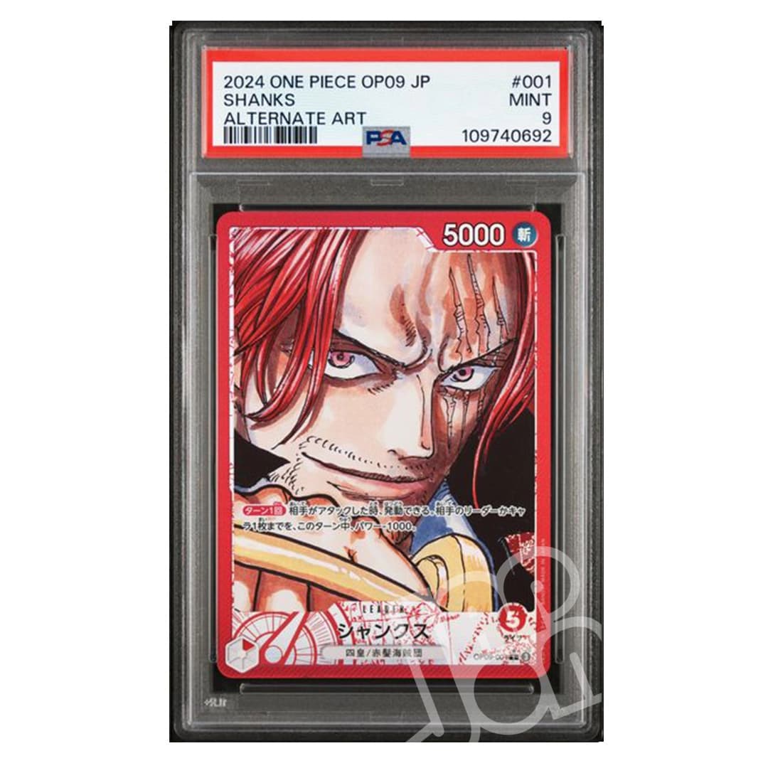 Immagine prodotto di: Shanks OP09-001 Leader Alternate Art Japanese – PSA 9