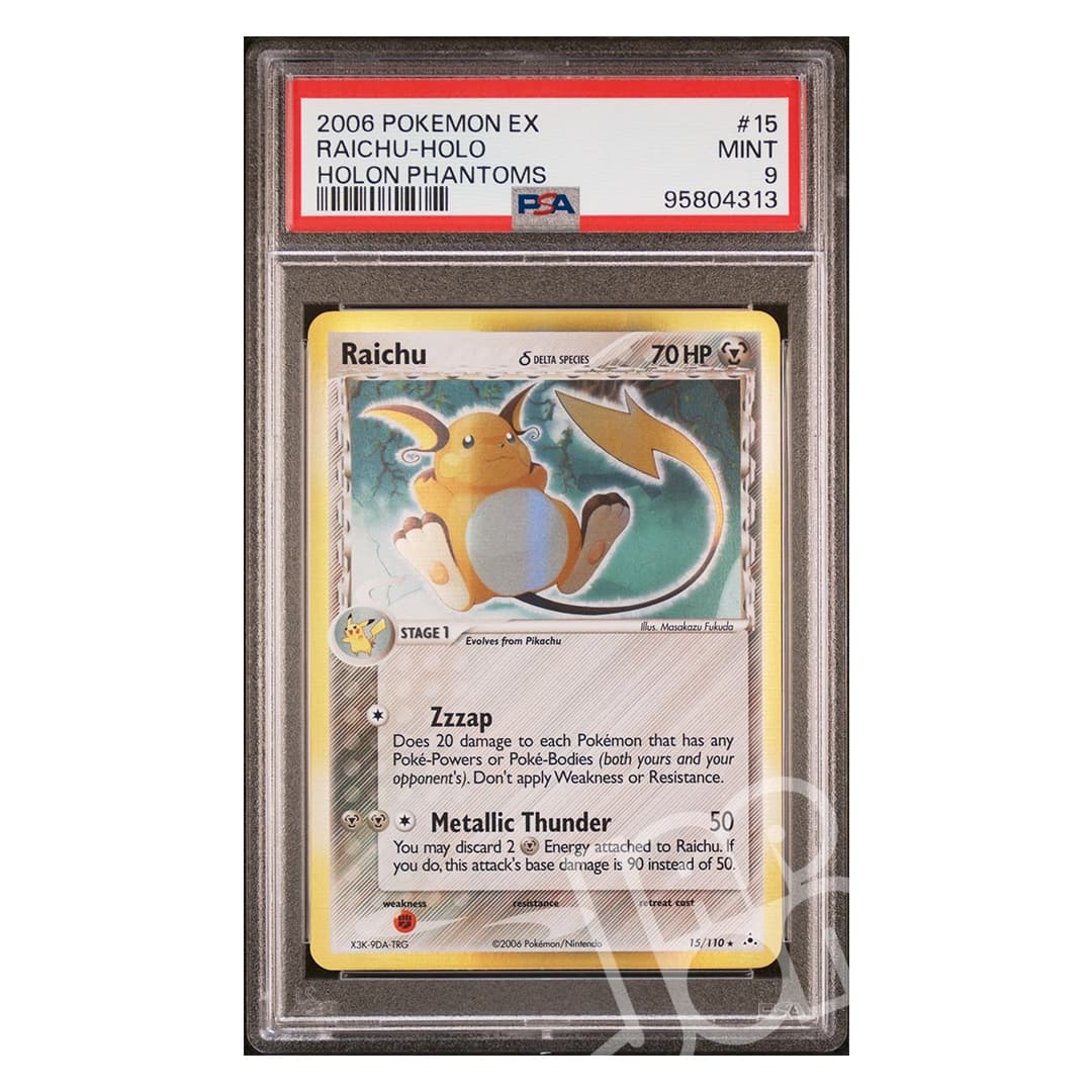 Immagine prodotto di: Raichu Holo Holon Phantoms 15/110 English – PSA 9